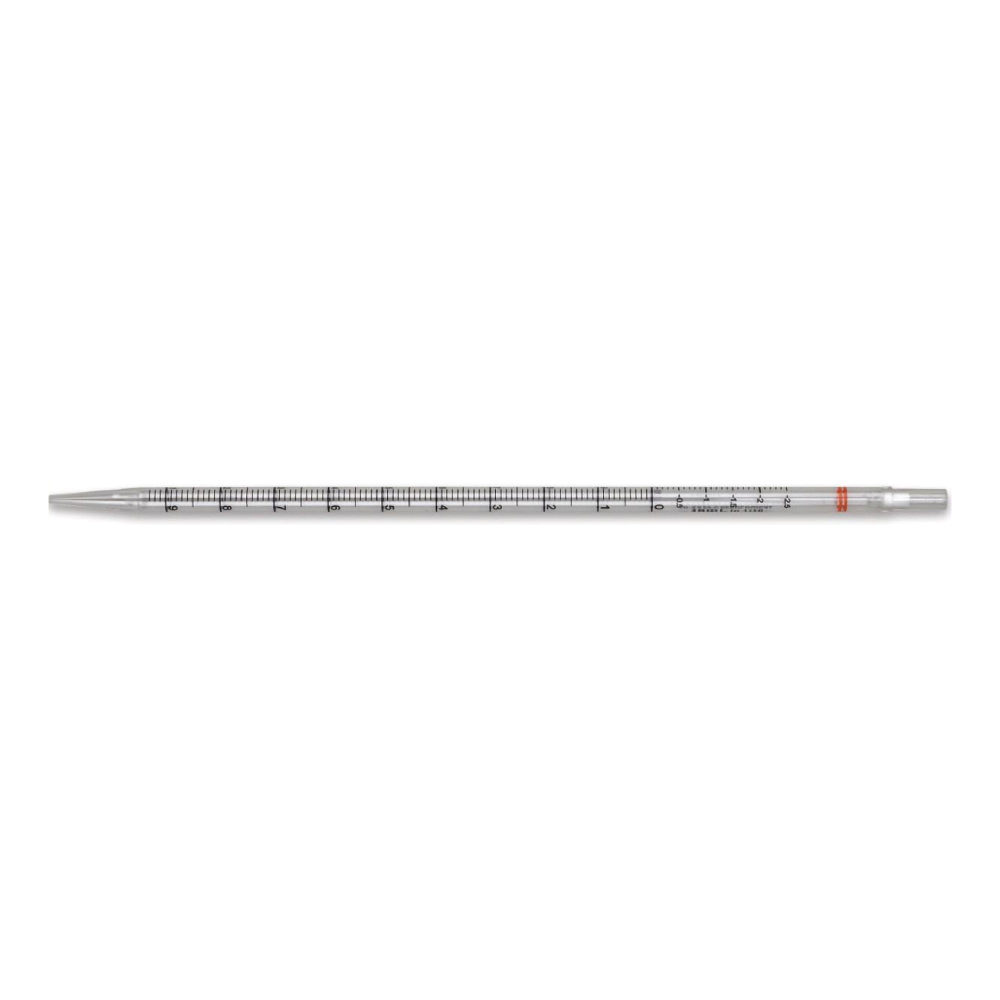 McKesson Brand - McKesson Serological Pipette 10 mL 0.1 mL Graduation Increments / 2.5 mL Negative Graduations Sterile [200/CS]