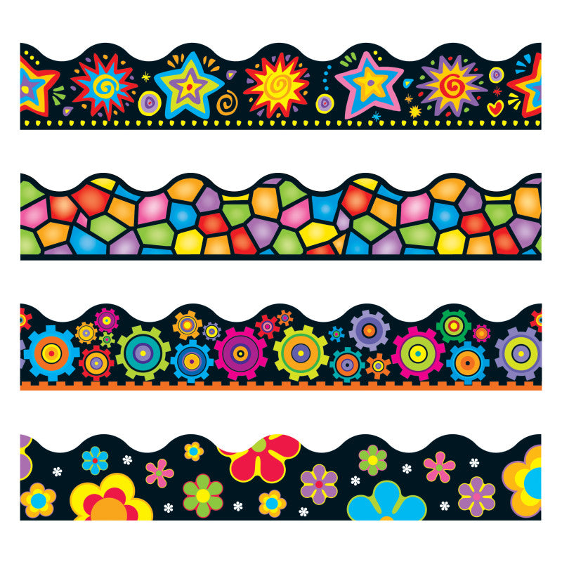 TREND - Brights on Black Terrific Trimmers®, Variety Pack