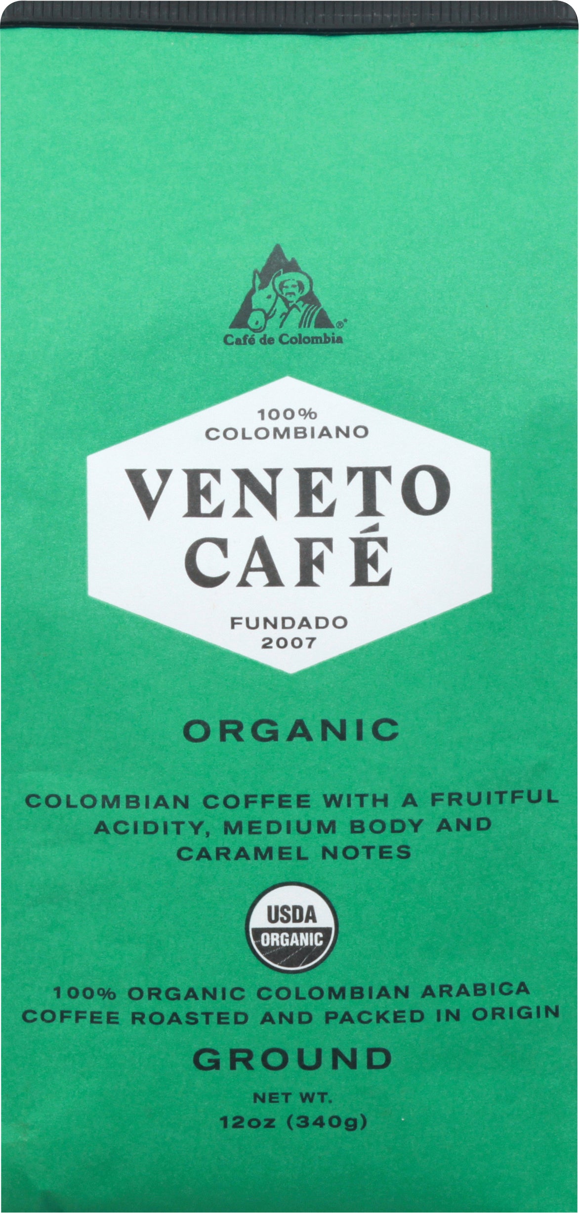 Veneto Cafe 100% Colombian Ground Coffee 12 oz - Case of 6