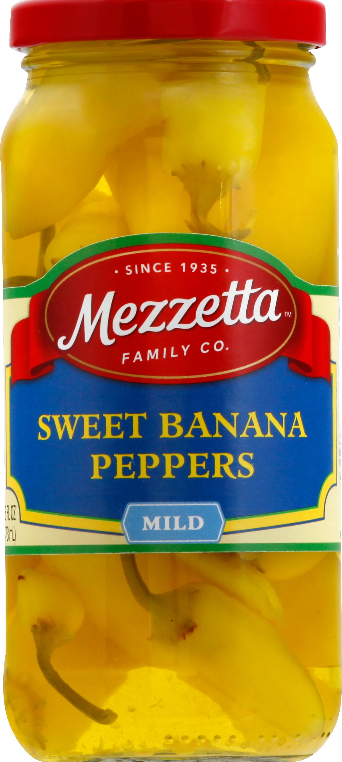 Mezzetta Mild Sweet Banana Peppers Pickles 16 oz - Case of 6