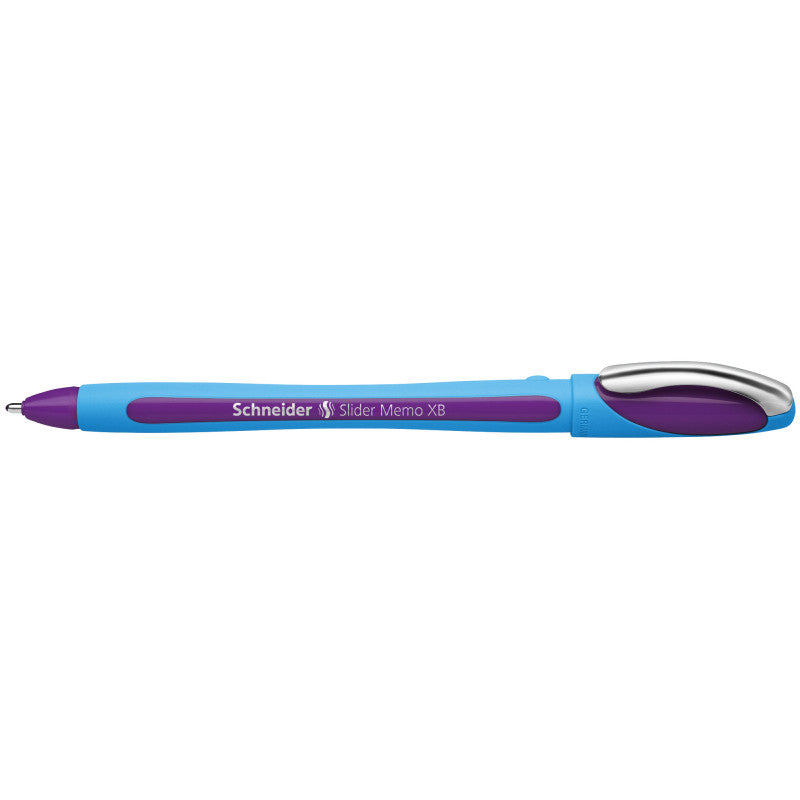 SCHNEIDER - Slider Memo XB Ballpoint Pen, 1.4 mm, Violet Ink, Box of 10 Pens