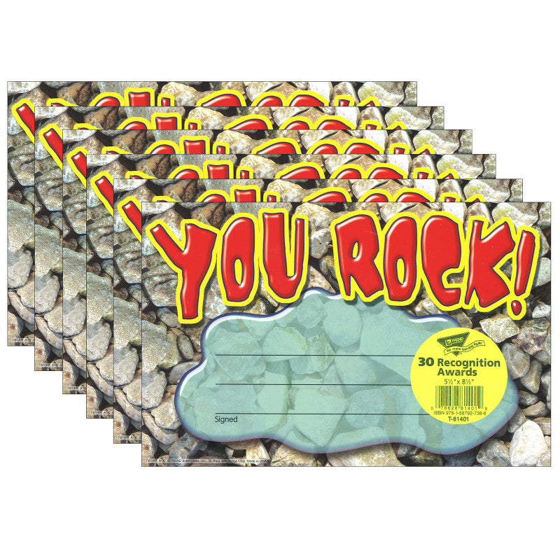TREND - You Rock! Recognition Awards, 30 Per Pack, 6 Packs