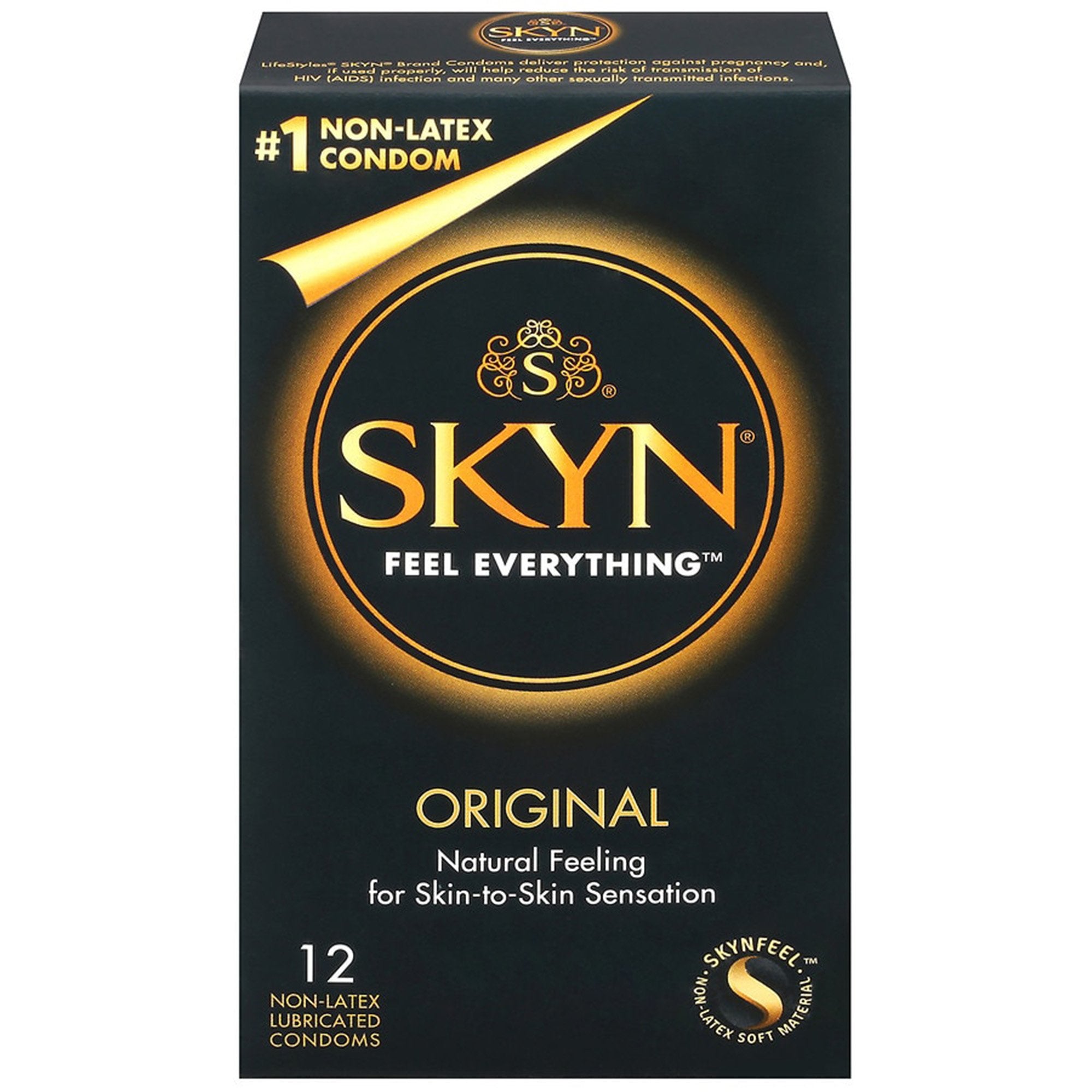 Ansell - Condom Lifestyles® Skyn® Lubricated 12 per Box [12/BX]
