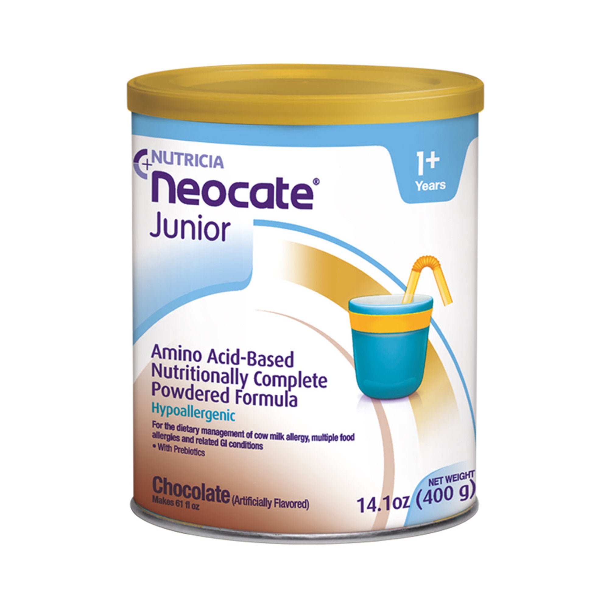 Nutricia North America - Pediatric Oral Supplement Neocate® Junior Chocolate Flavor 14.1 oz. Can Powder Amino Acid Food Allergies [4/CS]