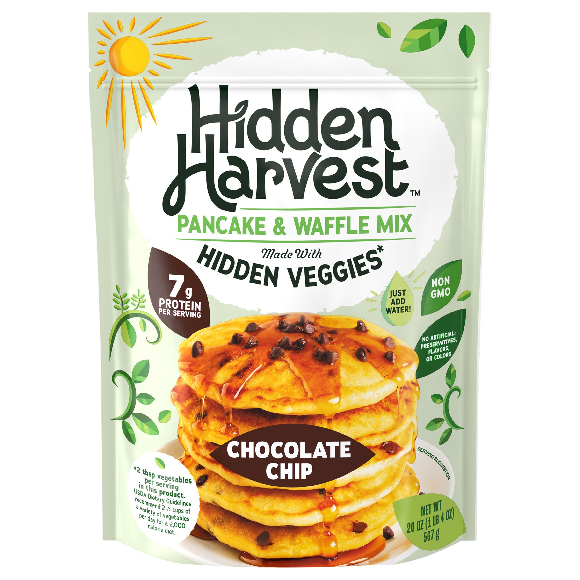 Hidden Harvest Pancake Mix Chocolate Chip - Case of 6