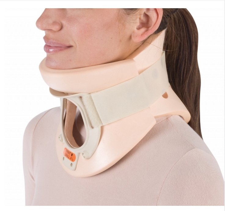 DJO - Rigid Cervical Collar ProCare® California Preformed Adult Large Two-Piece / Trachea Opening 3-1/4 Inch Height 16 to 19 Inch Neck Circumference [1/EA]