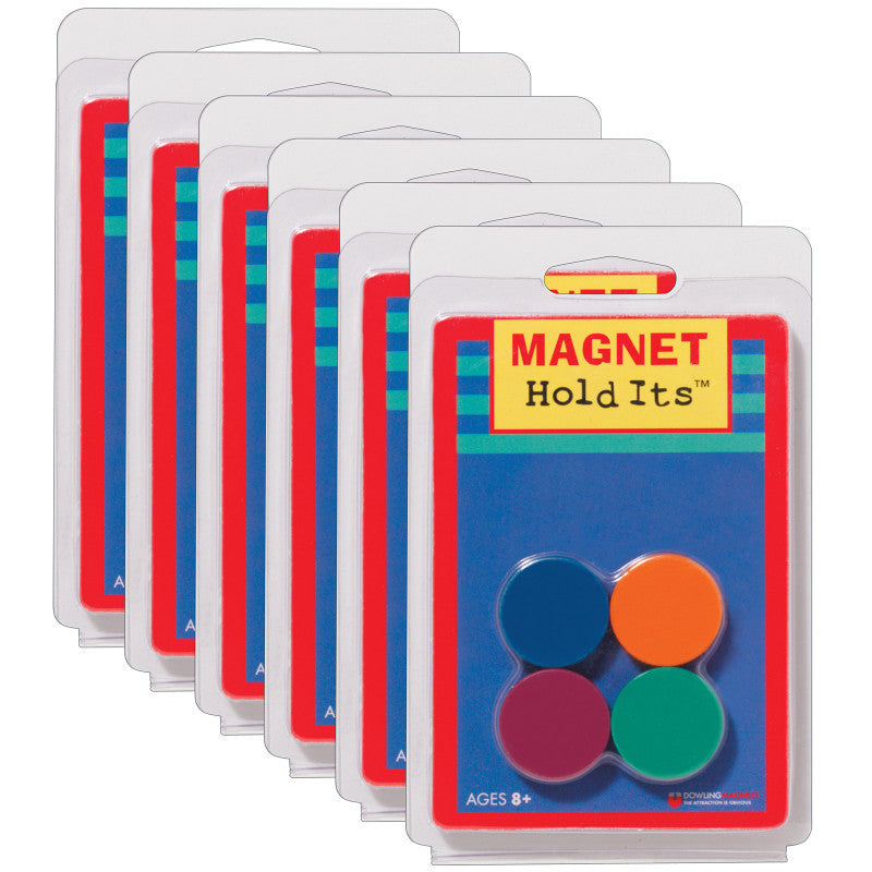 DOWLING MAGNETS - Ceramic Disc Magnets, 1", 8 Per Pack, 6 Packs