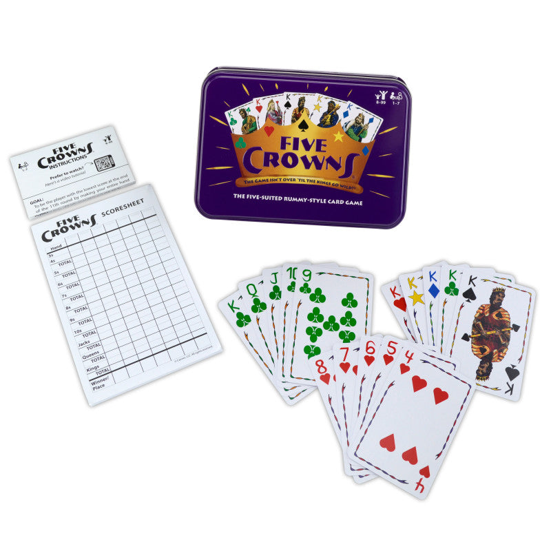 SET FAMILY GAMES - Five Crowns® 25th Anniversary Tin