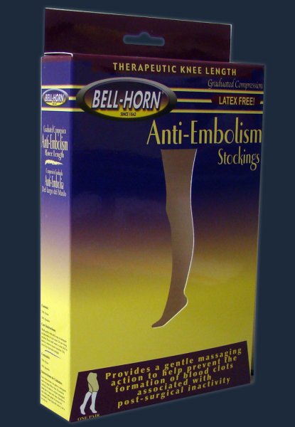 DJO - Anti-embolism Stocking Knee High Large Black Closed Toe [1/PR]