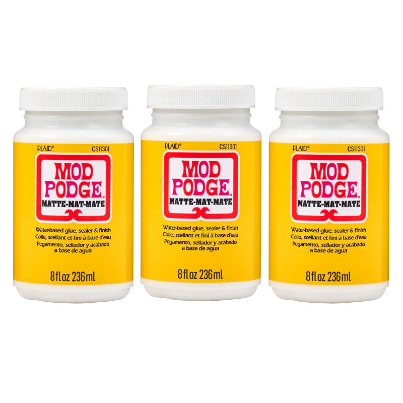 Decoupage Glue, Matte 8oz., Pack of 3