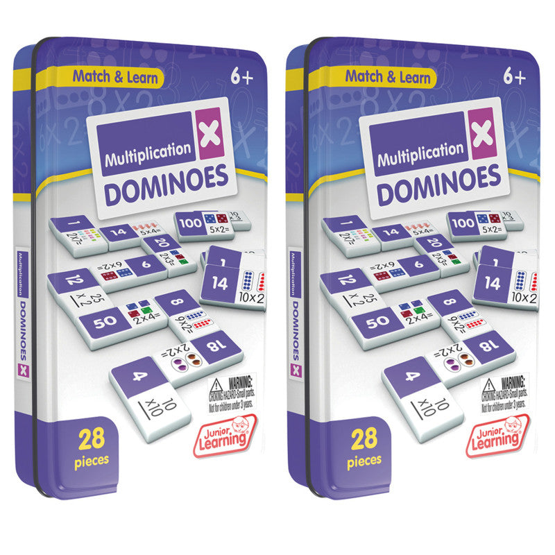 JUNIOR LEARNING - Multiplication Dominoes, 2 Sets