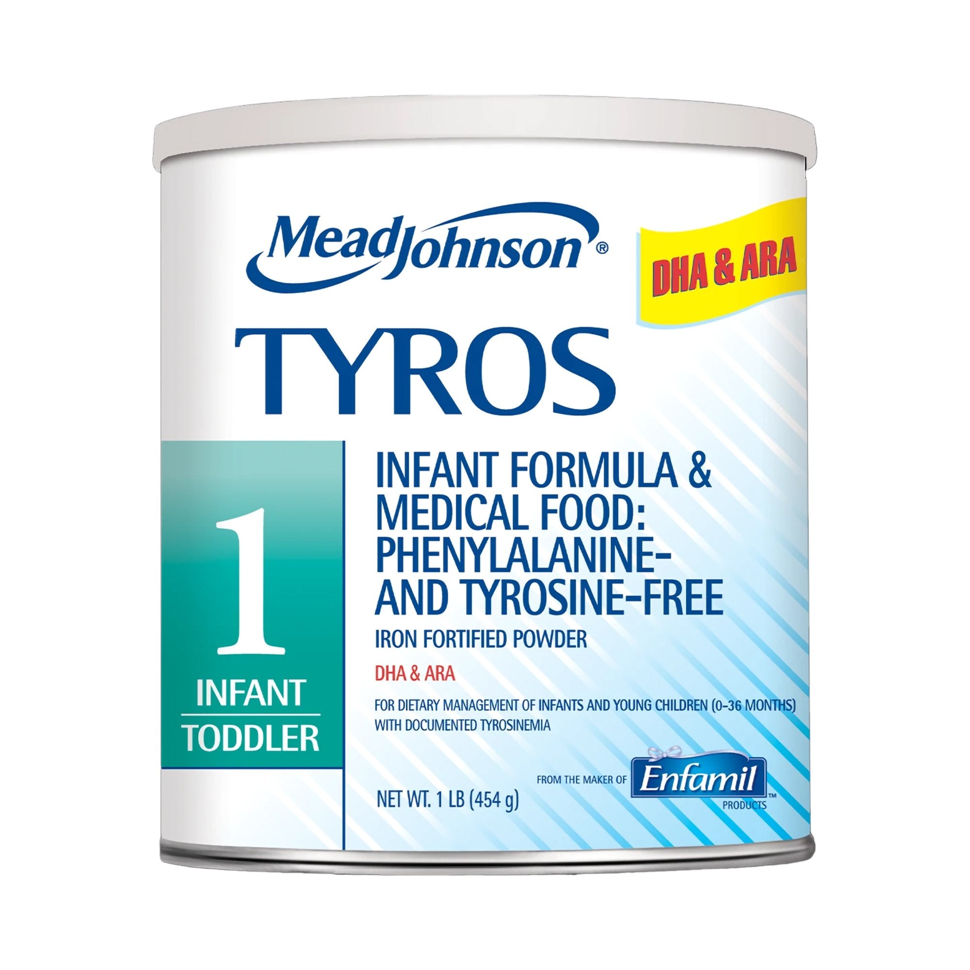 Mead Johnson - Pediatric Oral Supplement Tyros™ 1 Unflavored 16 oz. Can Powder Iron Tyrosinemia (TYR) [6/CS]