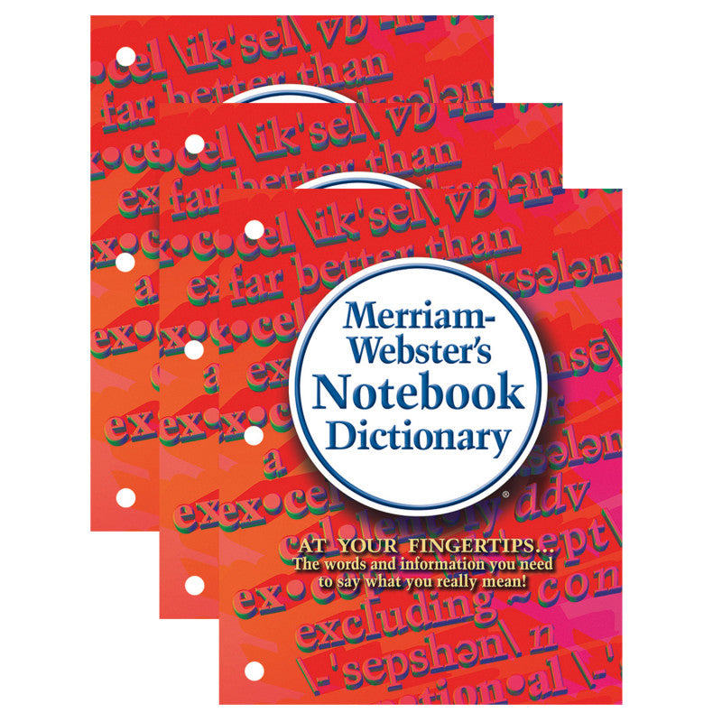 MERRIAM-WEBSTER - Notebook Dictionary, Pack of 3
