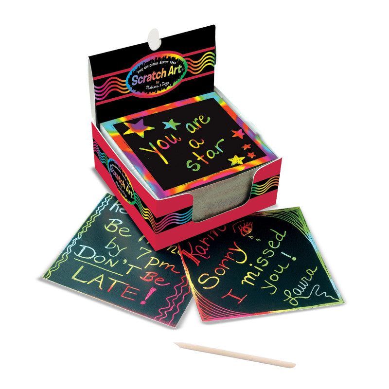 Scratch Art® Box of Rainbow Mini Notes