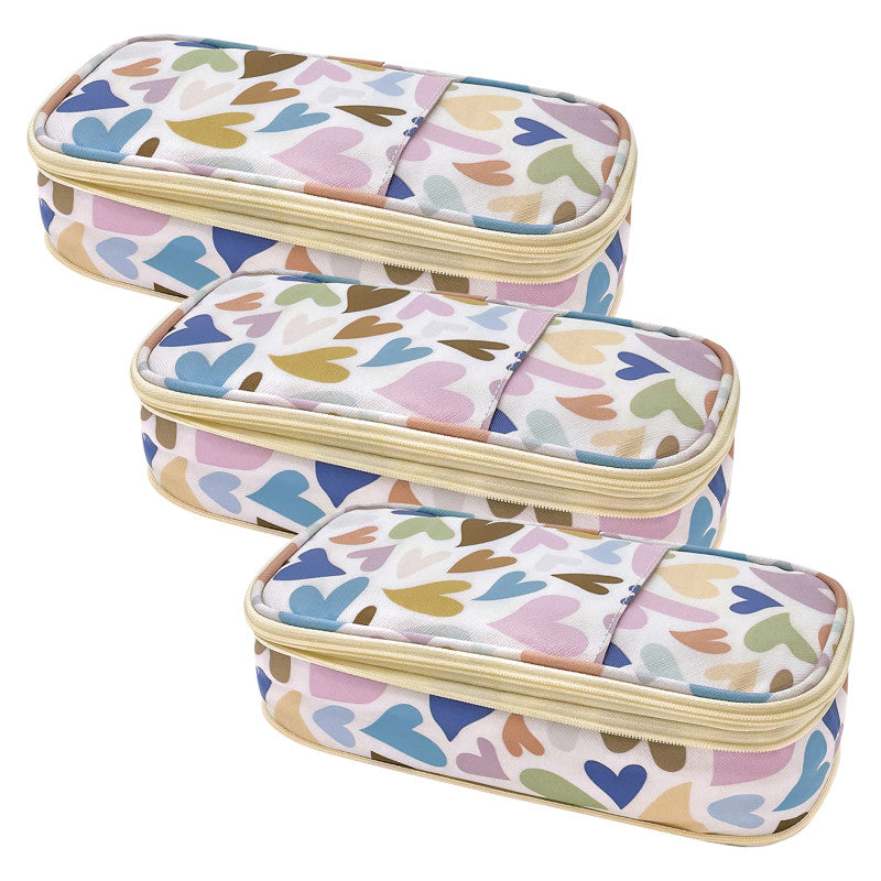 TEACHER CREATED RESOURCES - Hearts Pencil Case, Pack of 3