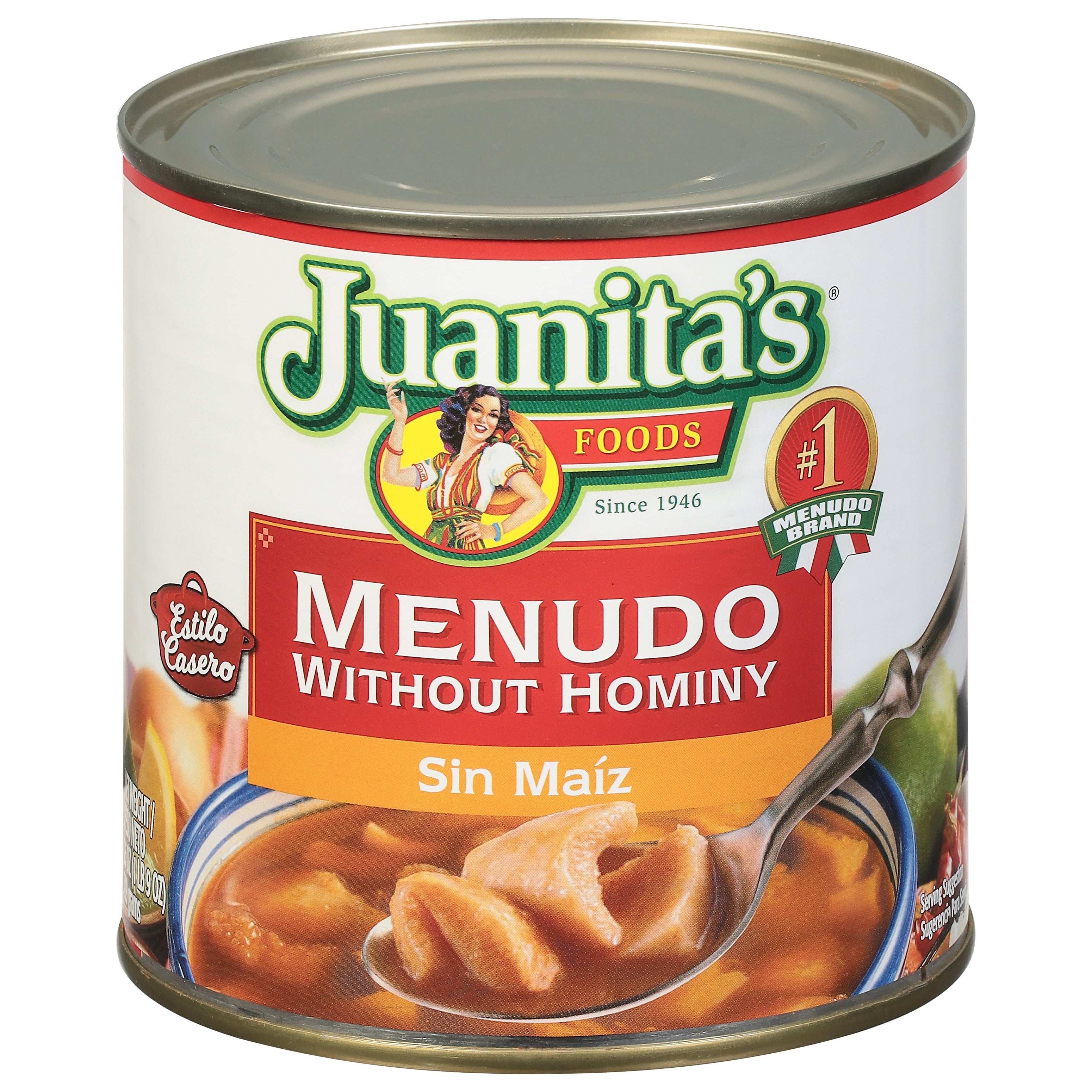 Juanita's Foods Without Hominy Menudo 25 oz - Case of 12