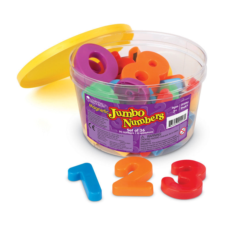 LEARNING RESOURCES - Jumbo Magnetic Letters and Numbers, Numbers/Operations