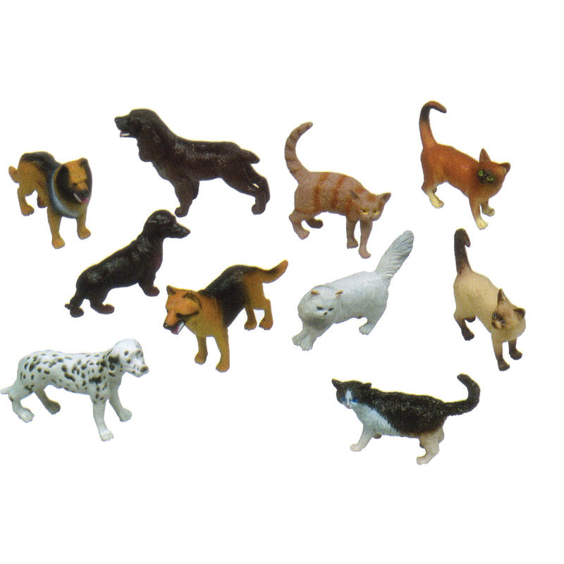 GET READY KIDS - Pets Animal Playset, Set of 10
