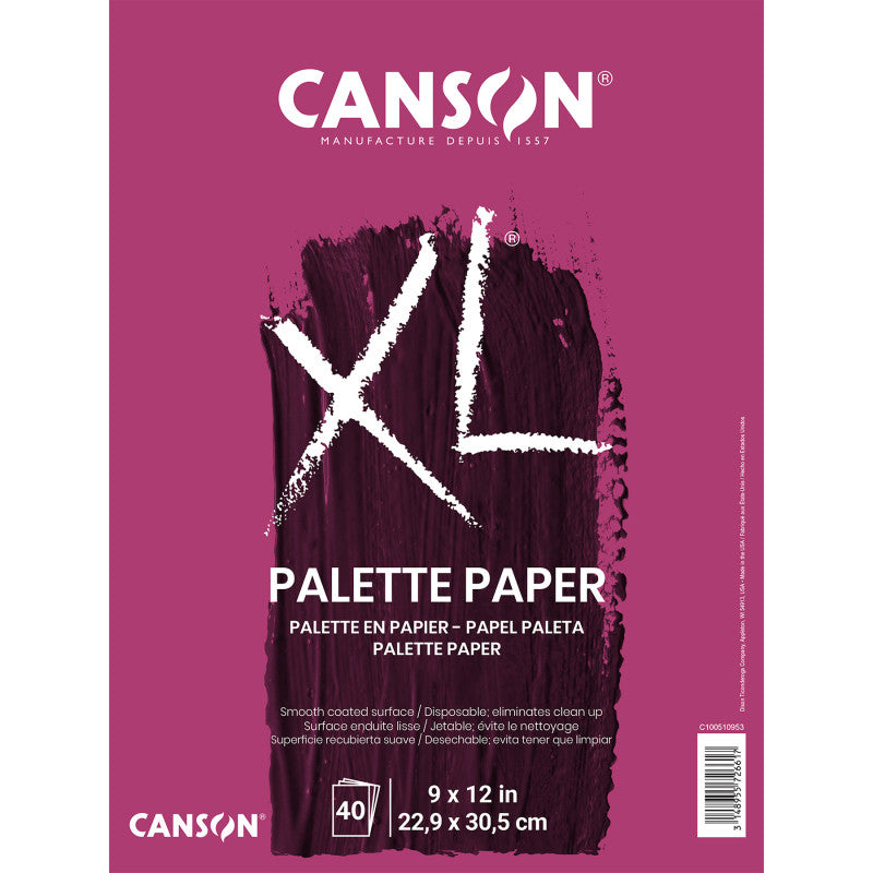 XL Series Palette Pad, Foldover Binding, 40 Sheet, 9x12 inch, 1 Count