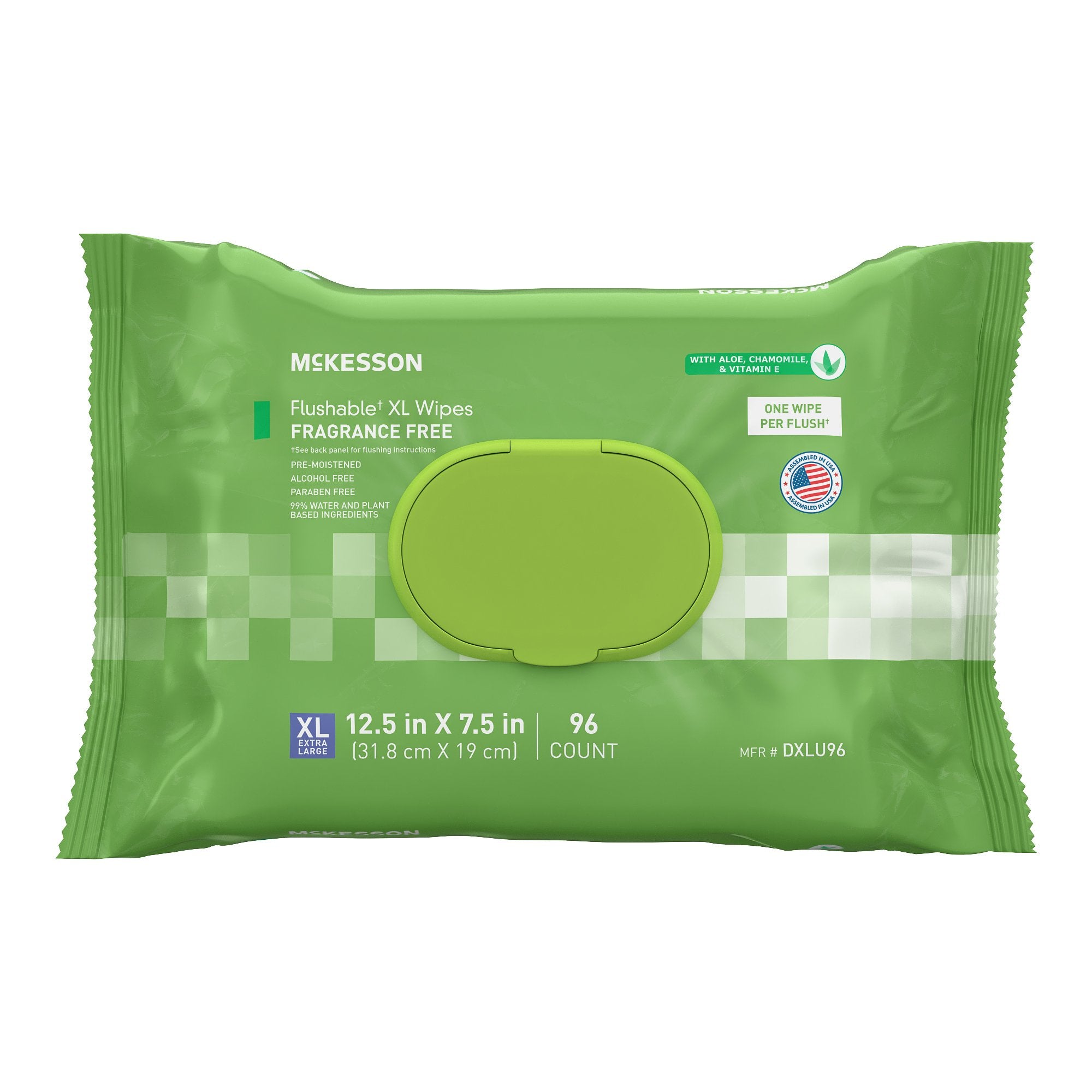 McKesson Brand - Flushable Personal Wipe McKesson Soft Pack Unscented 96 Count [96/PK]
