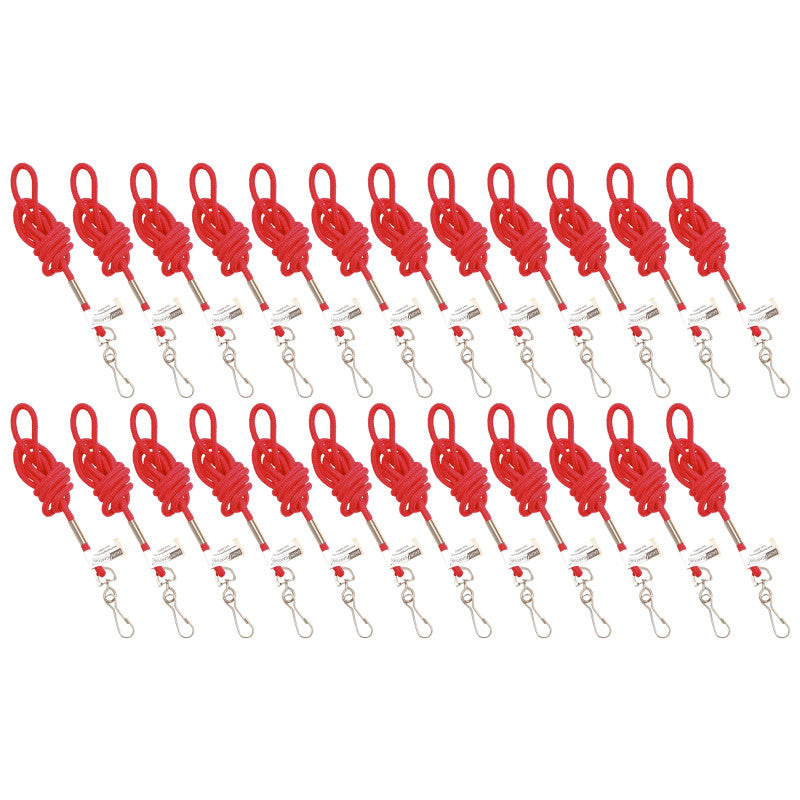 SICURIX - Standard Lanyard Hook Rope Style, Red, Pack of 24