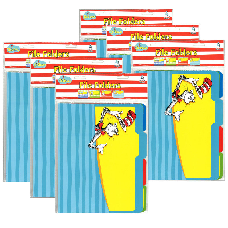 EUREKA - Dr. Seuss™ Classic File Folders, 4 Per Pack, 6 Packs