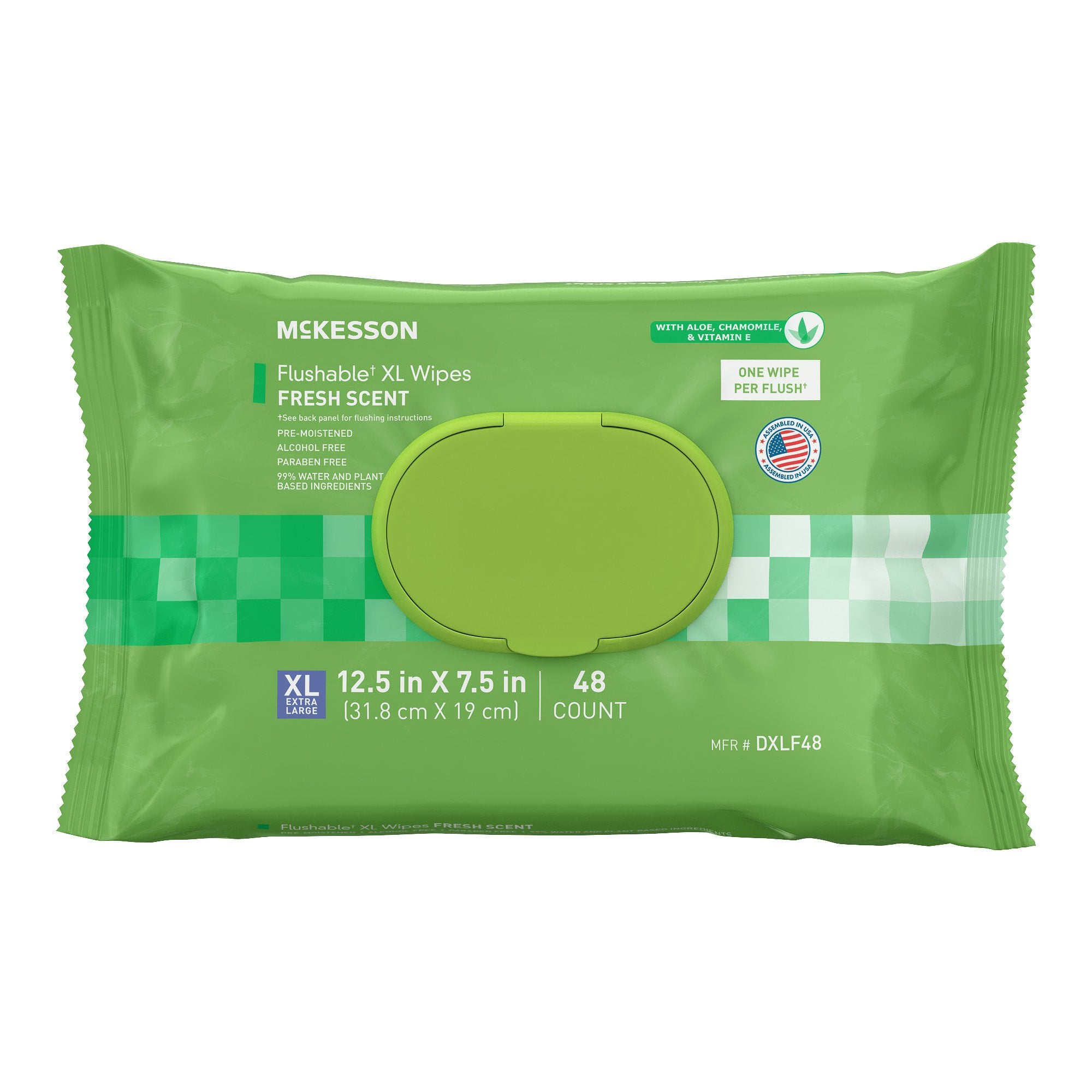 McKesson Brand - Flushable Personal Wipe McKesson Soft Pack Scented 48 Count [48/PK]