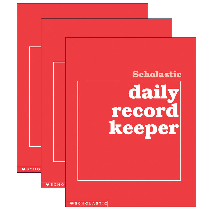 SCHOLASTIC TEACHING SOLUTIONS - Scholastic Daily Record Keeper, Pack of 3