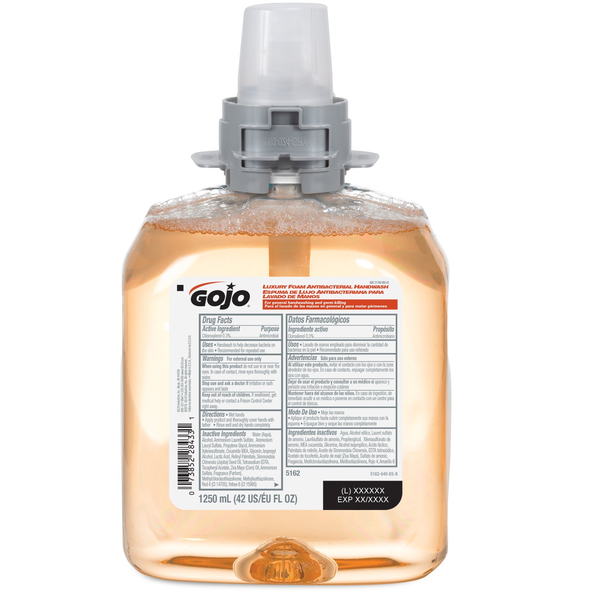 GOJO - Antibacterial Soap GOJO® Foaming 1,250 mL Dispenser Refill Bottle Fruit Scent [4/CS]