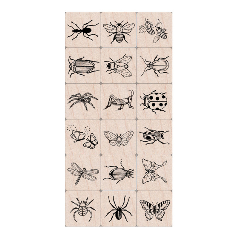 HERO ARTS - Ink 'n' Stamp Bugs Stamps, Set of 18