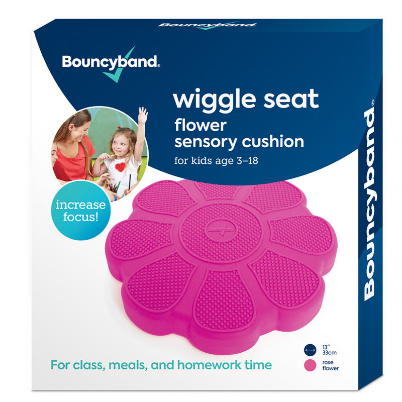 BOUNCYBAND - Wiggle Seat Sensory Cushion, Rose Flower
