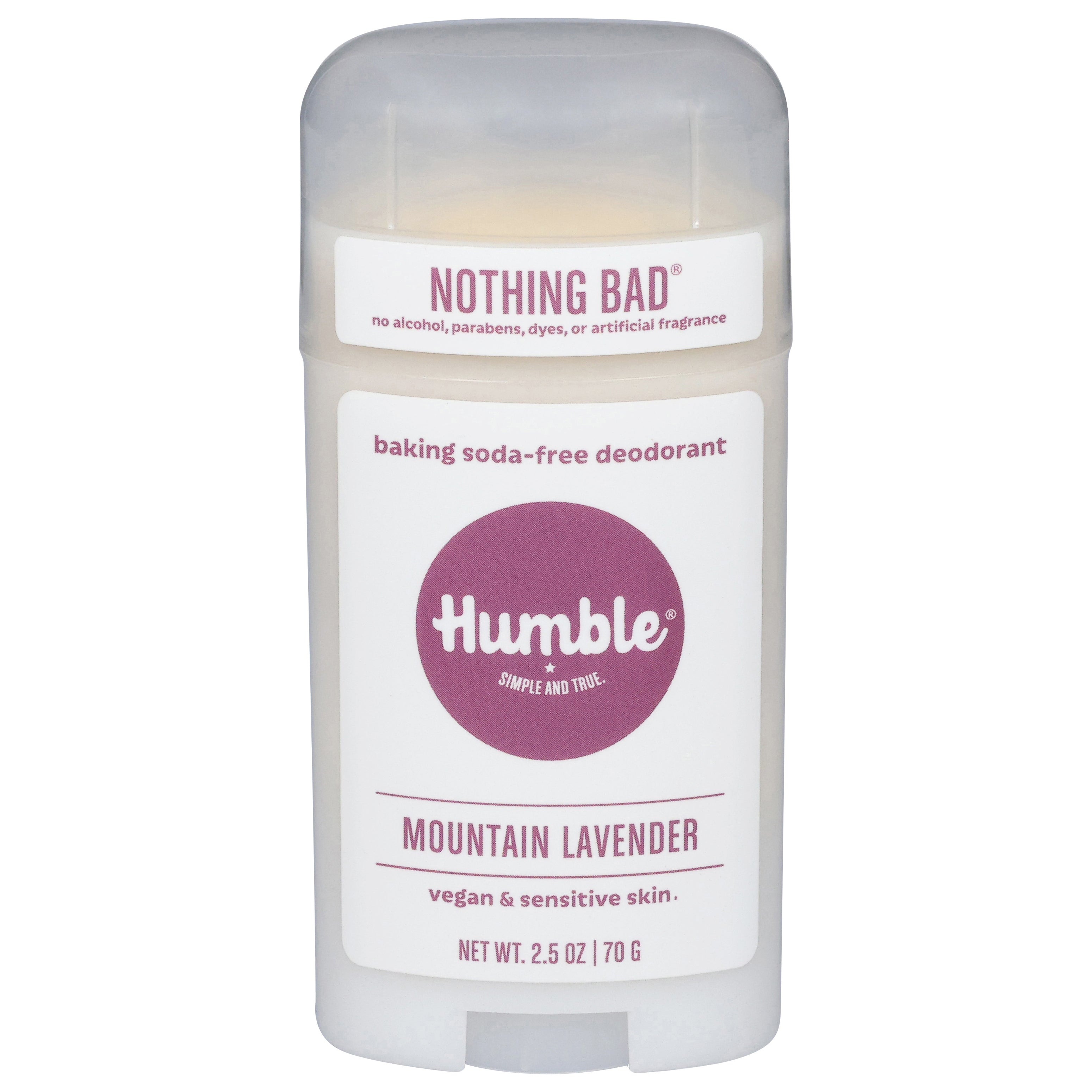 Humble Nothing Bad Baking Soda-Free Mountain Lavender Deodorant 2.5 oz - Case of 1