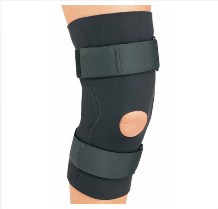 DJO - Knee Brace ProCare® Medium D-Ring / Hook and Loop Strap Closure 18 to 20-1/2 Inch Thigh Circumference Left or Right Knee [1/EA] (410203_EA)