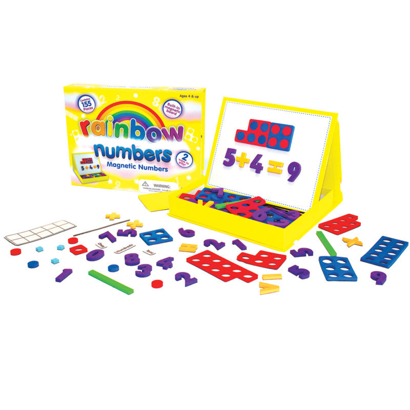 JUNIOR LEARNING - Rainbow Numbers Magnetic Numbers, 155 Pieces