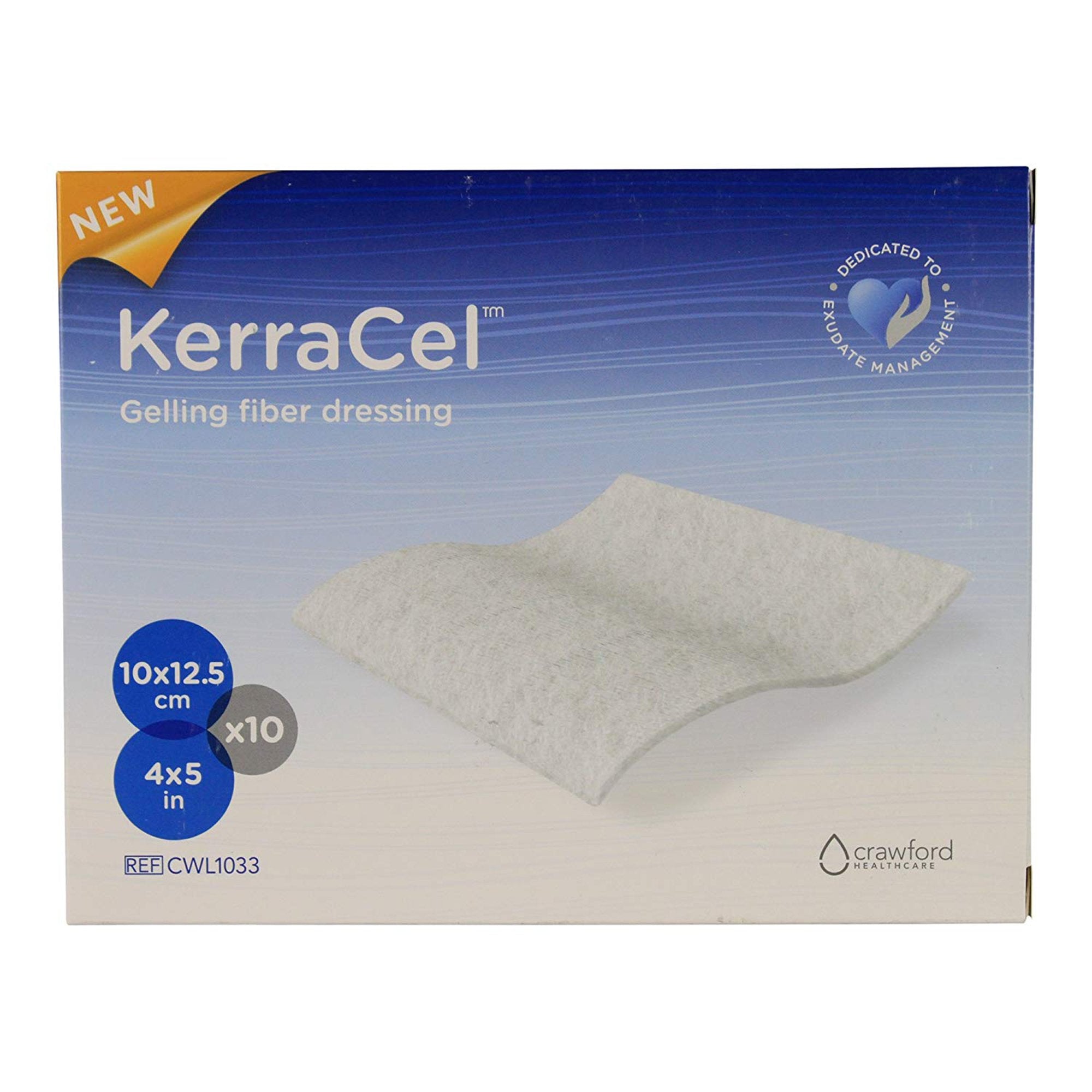 Solventum Corporation - Gelling Fiber Wound Dressing KerraCel™ 4 X 5 Inch Rectangle Sterile [1/EA]