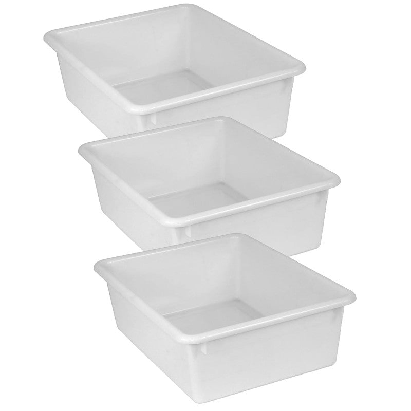 ROMANOFF - Double Stowaway® Tray Only, White, Pack of 3