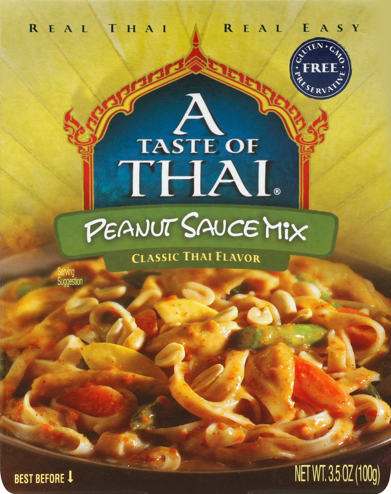 A Taste Of Thai Peanut Sauce Mix 3.5 oz - Case of 6