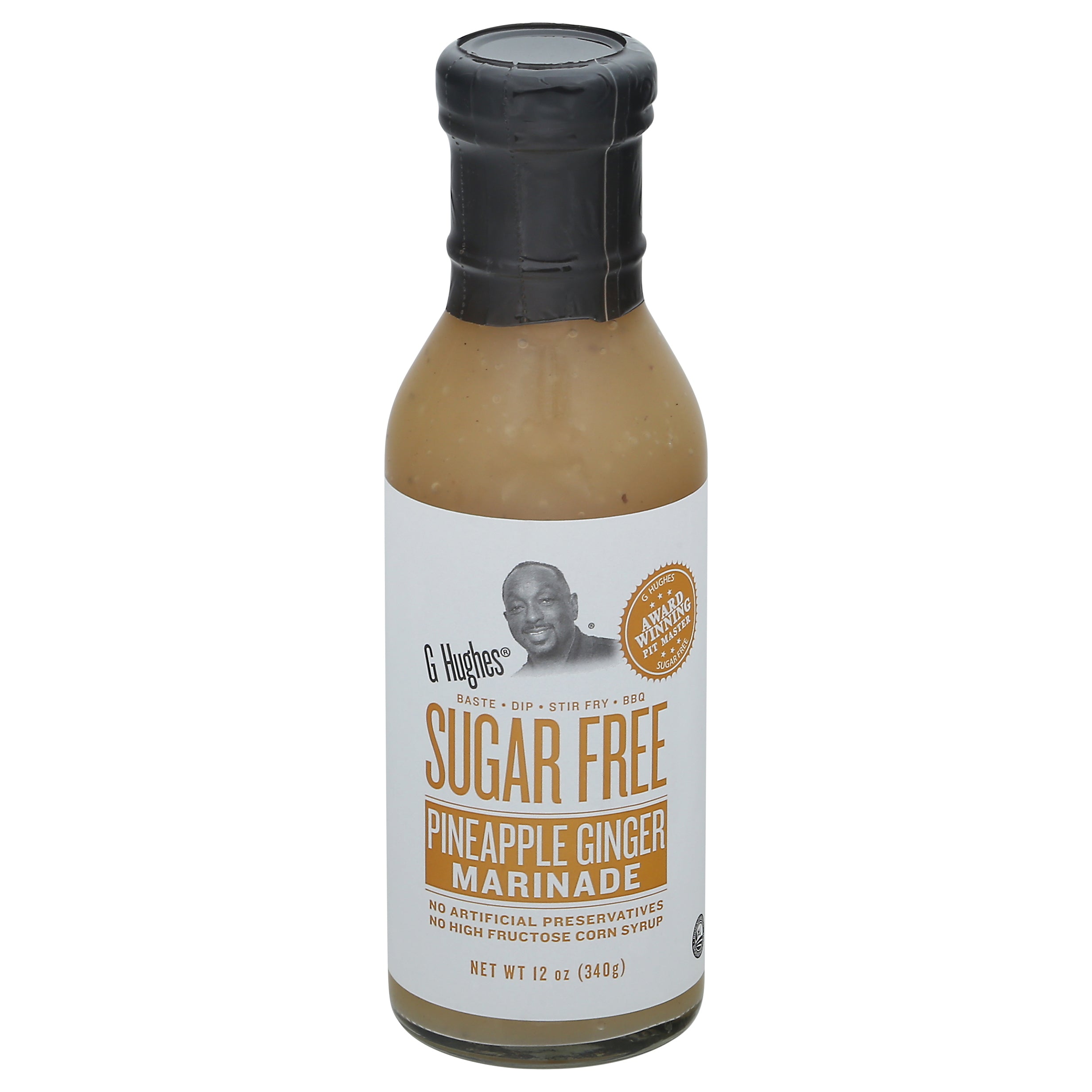 G Hughes Sugar Free Pineapple Ginger Marinade 12 oz - Case of 6