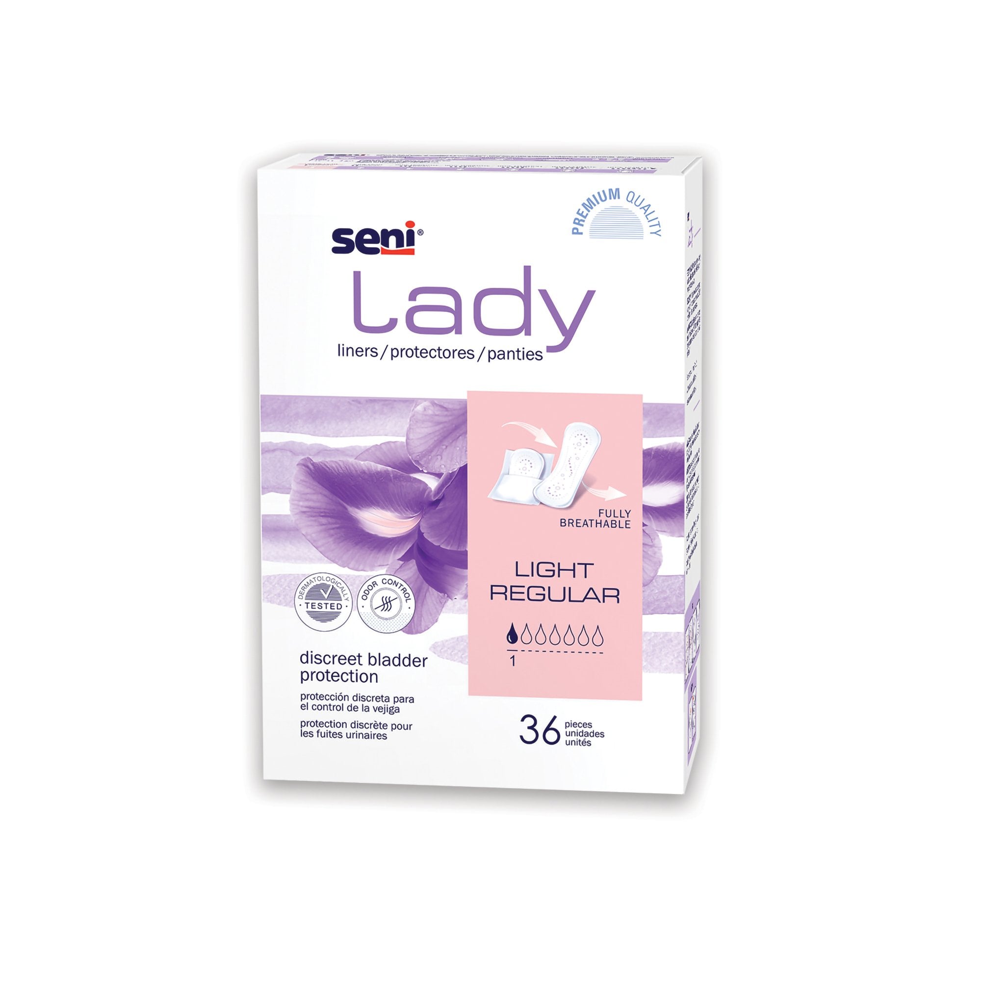 TZMO USA Inc - Bladder Control Pad Seni® Lady Light 7.3 Inch Length Light Absorbency Super Absorbent Core One Size Fits Most [216/CS]
