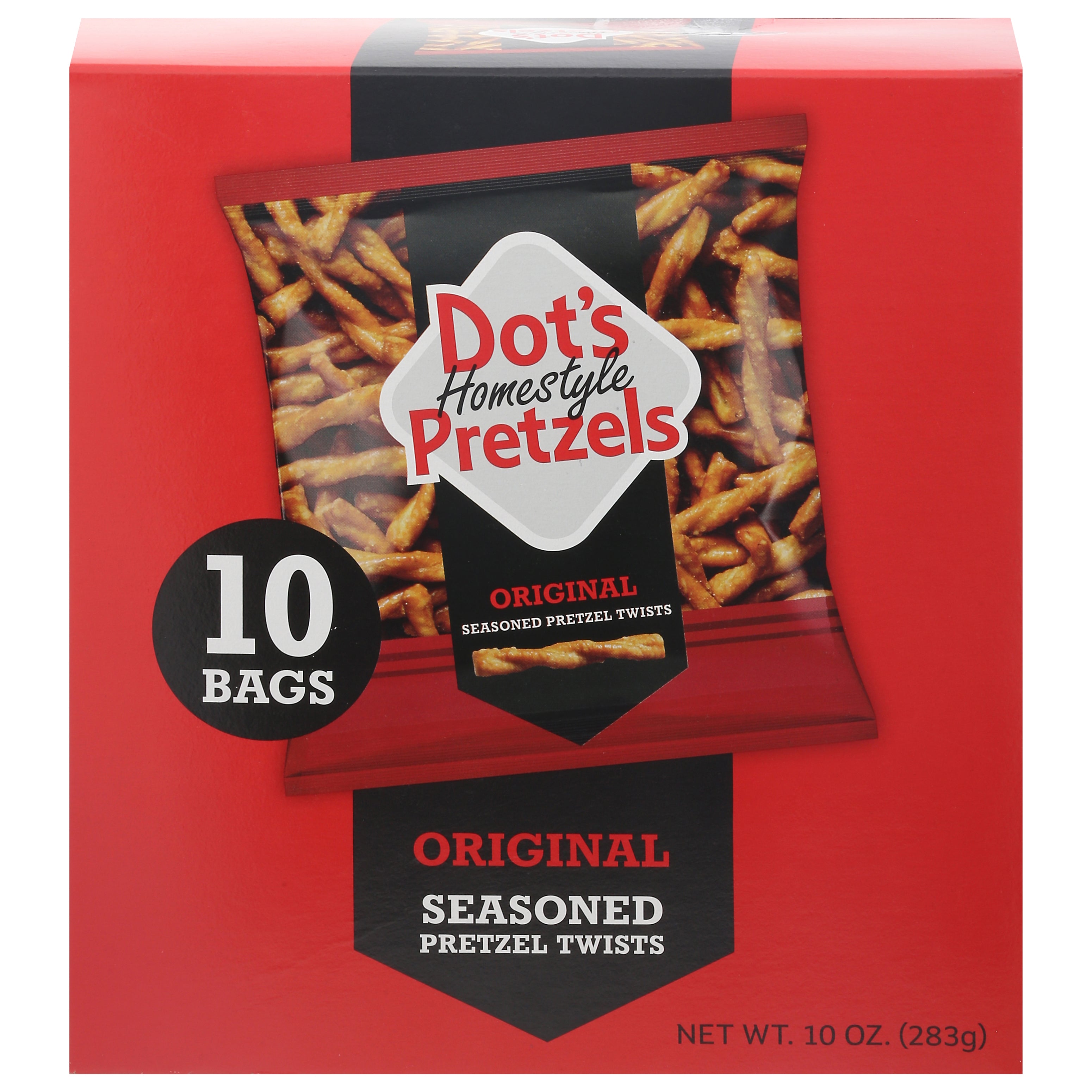 Dot's Homestyle Pretzels Seasoned Original Pretzel Twists 10 ea - Case of 6