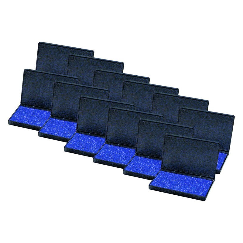 CHARLES LEONARD - Stamp Pad, Blue, Pack of 12