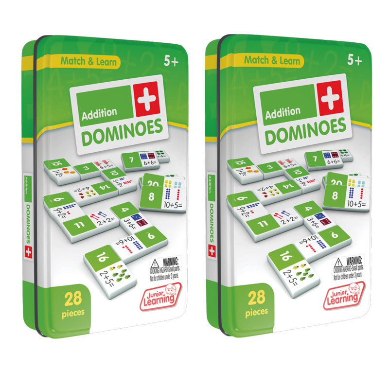JUNIOR LEARNING - Addition Dominoes, 2 Sets