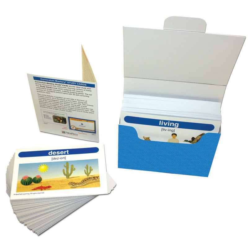 NEWPATH LEARNING - Science Vocabulary Builder Flash Card Set, Grades 1-2