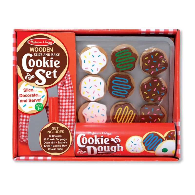 MELISSA & DOUG - Slice and Bake Cookie Set - Wooden Play Food