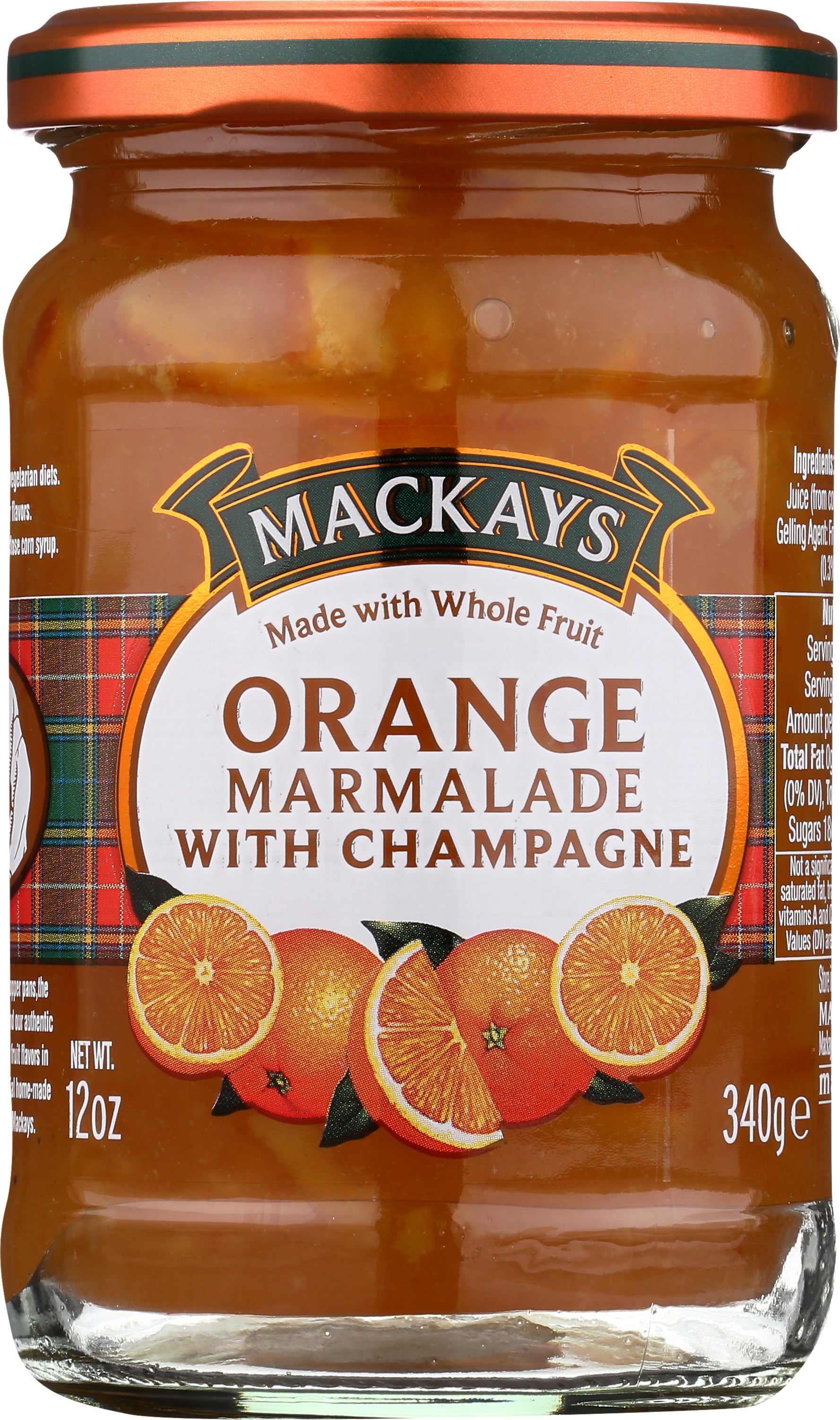 Mackays Orange Marmalade 12 oz - Case of 6