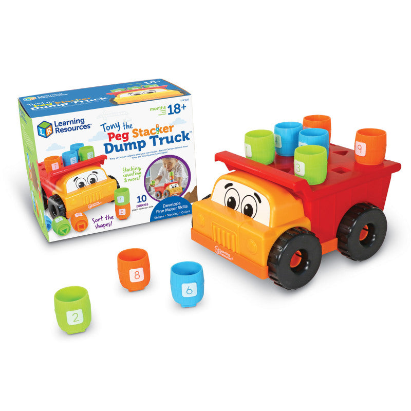 LEARNING RESOURCES - Tony the Peg Stacker Dump Truck