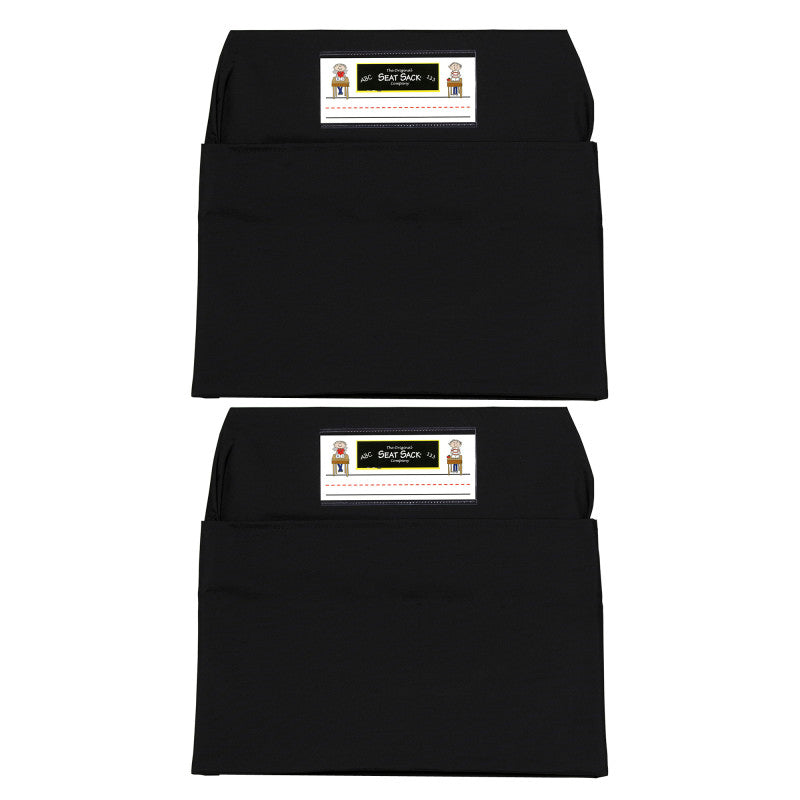 SEAT SACK - Seat Sack, Medium, 15 inch, Chair Pocket, Black, Pack of 2