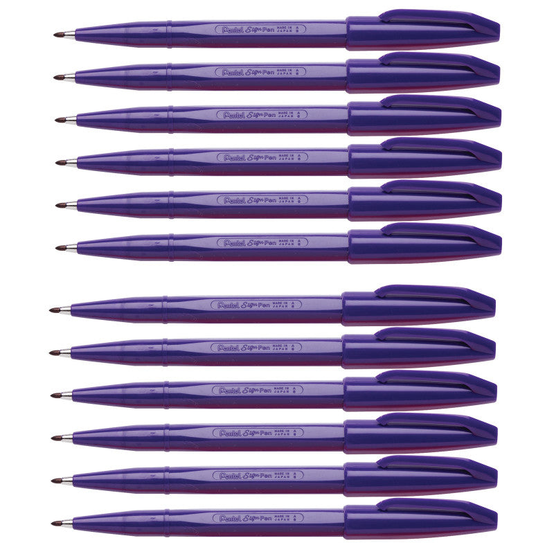 PENTEL - Sign Pen®, Violet, Pack of 12