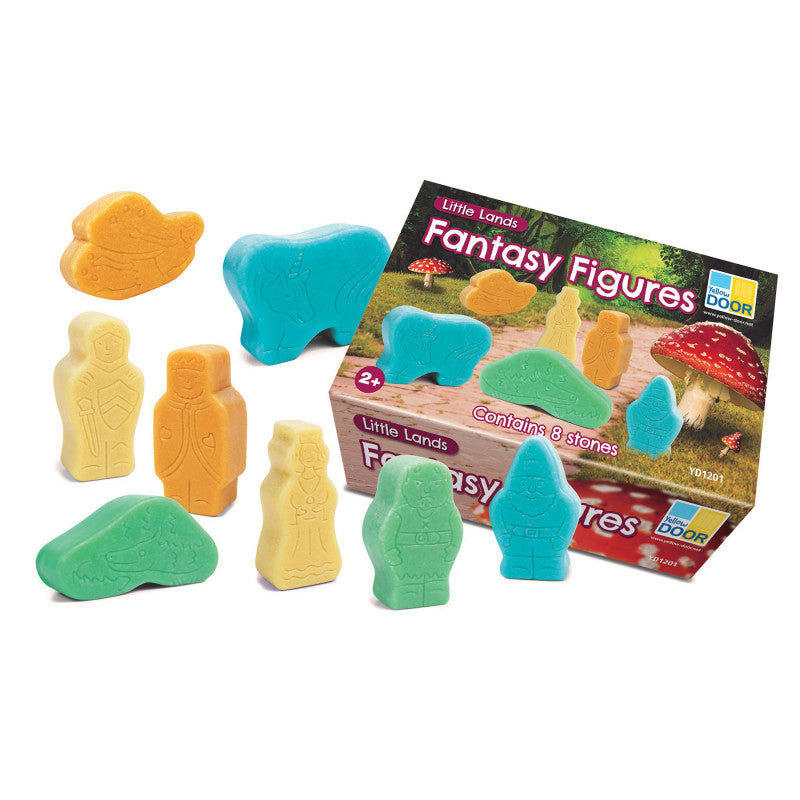 YELLOW DOOR - Little Lands – Fantasy Figures, Set of 8 Stone Figures