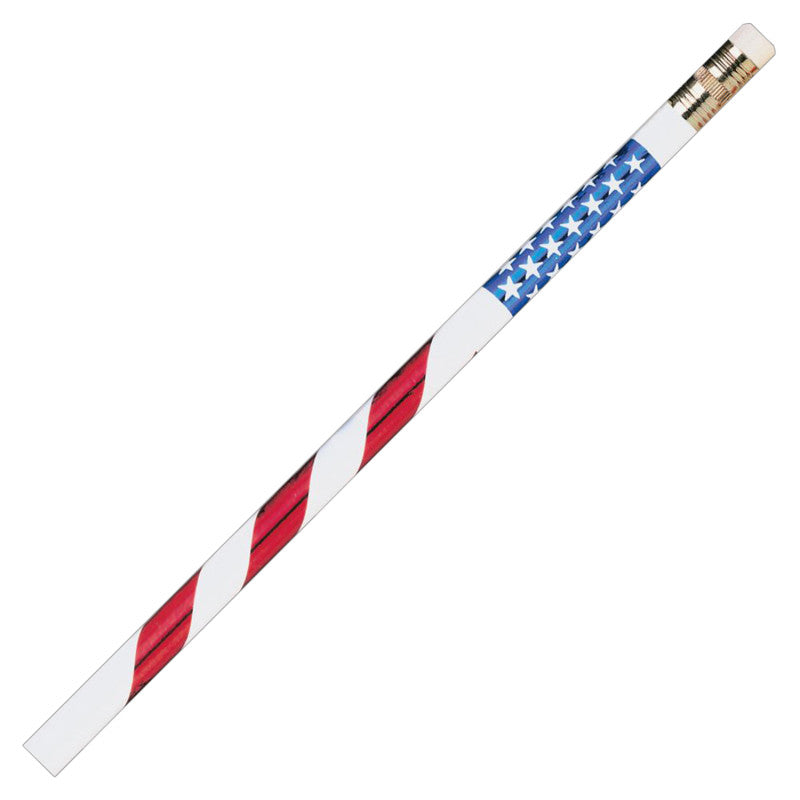MOON PRODUCTS - Pencils Stars & Stripes, 12 Per Pack, 12 Packs
